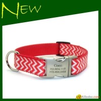 Fashion Chevron Nylon Dog Collar&Lead