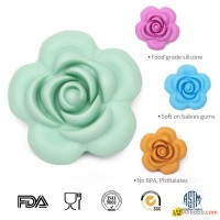 BD031Fashion promotion gift  flower silicone beads