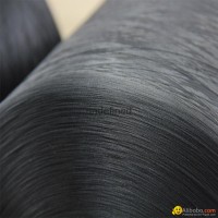 high textured polyester dope dyed black yarn for hand knitting