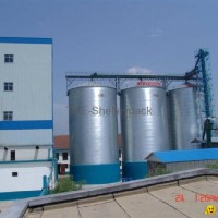 steel silo with flat bottom