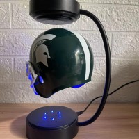 new magnetic levitation floating NFL hovering football helmet display