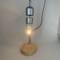 spinning magnetic levitation desk floating night light bulb lamp for home decor