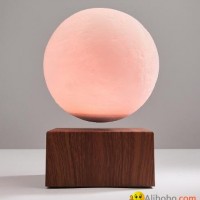 rechargeable maglev floating levitation moon lamp lighting change