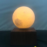 new rechargable wireless magnetic floating levitate moon ball 6inch light change