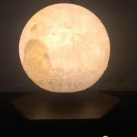 new magic rotating maglev floating levitating moon ball lamp