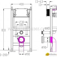 CONCEALED CISTERN WITH TOP PUSH
