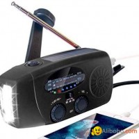 Weather Radio/NOAA Radio/Solar Hand crank radio/Emergency Radio/ power bank