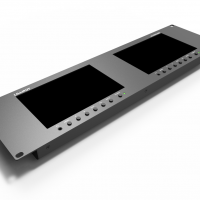 LILLIPUT Dual 7 inch 3RU rackmount monitor with 3G-SDI /HDMI 2.0 RM-7029/S