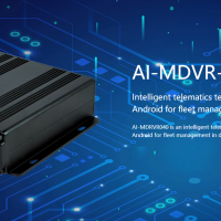 4 channel AHD MDVR with H.264/H.265 video and audio format real-time tracking