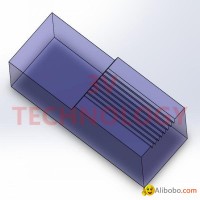 8channels Fiber v-groove chip