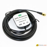 Car GPS Antenna with SMA or Fakra Connector, 3 Meters RG174 Cable