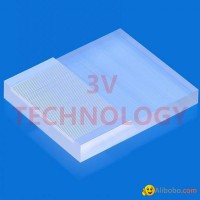 Multi-core fiber v-groove