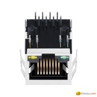 13F-61JGYDPH2NL Single Port Connector RJ 45 With 10/100 Base-T Magjack