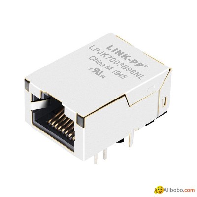 J0G-0003NL Single Port RJ45 Connector with 1000 Base-T Integrated Magneticspicture1