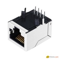 KLU1T041CX LF 10/100Base-T 1X1 RJ45 Connector Module With Magnetic