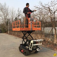 Crawler dumper with lift container Hydraulic Scissor lifter Picking platform