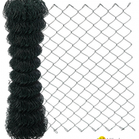 Green Plastic Coated ChainLink Fencing Wire Mesh