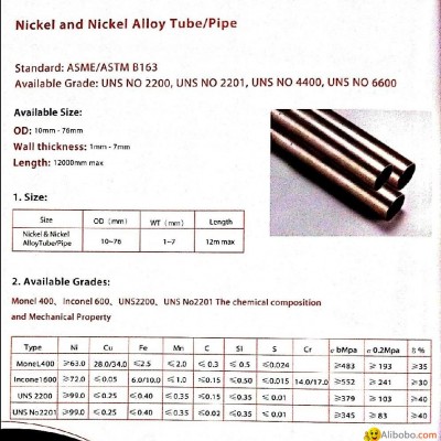Nickel alloy seamless tubepicture1