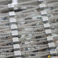 7x7 1.5mm 35 mm x 60 mm Flexible Inox Cable Net