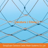 Stainless Steel Zoo Rope Mesh Enclosure