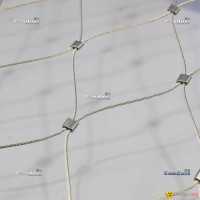 1.5mm 100mm x 175 mm SS Flexible Wire Rope Mesh