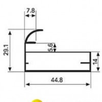 aluminum frame for kitchen cabinet