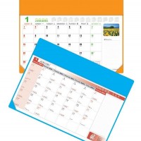 colorful desk writting mat calendar/blotter/table planner