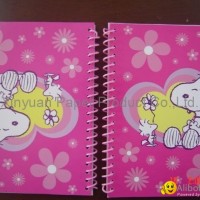 Cute hard cover spiral notebook with animal cover