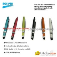 2 in 1 mini touchscreen stylus pen