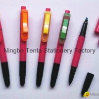 post it ball pen with highlighter stylus pen