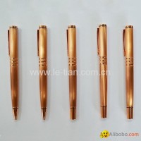Rose gold metal gel pen ball pen