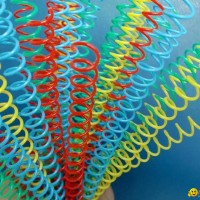 6.4mm Plastic spiral rings PVC single binding coils for books binding