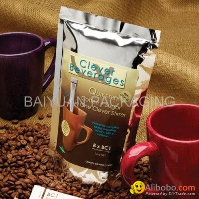 plastic resealable aluminum foil coffee bagspicture1