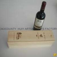 Wooden wine box for 1 bottle