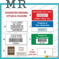 Destrucitble barcode labels