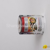 Automatic packaging film roll for food snack