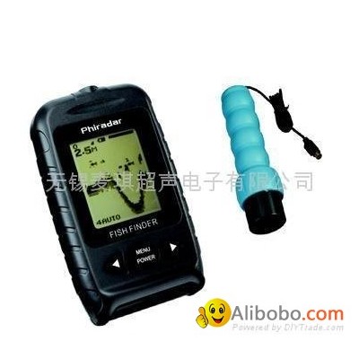 Portable Dot Matrix Fish Finder-Handheld Transducerpicture1