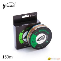 150m Wholesale price PE colourful braided wire 8x colourfu braided fishing line