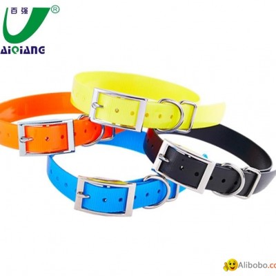 Eco-friendly Waterproof Neon Blue TPU Dog Collarpicture1