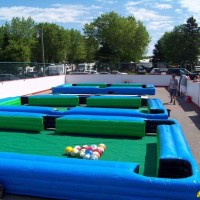 Commercial PVC Tarpaulin Inflatable snookball pool table soccer