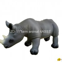 11"rhino figure toy