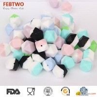 BD039 14mm FDA-baby-chewing-bead-soft-rubber-beads