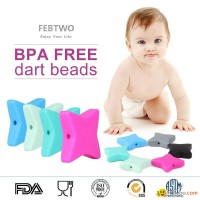 BD027 Pendant baby toys Loose Beads Teething Beads sexangle baby chewable