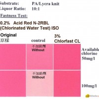 Chlorfast CL improves chlorinated water fastness of acid dyes on nylon blend