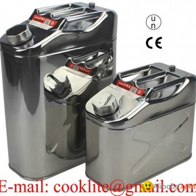 Tanica canestro in acciaio inox 10/20 litri per trasporto carburanti o acquapicture1