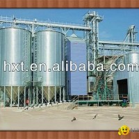 Hopper bottom steel silo with galvanized coating