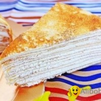 Baileys Milk Mille Crepe Cake