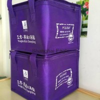 Customized printed picnic ice wine bottle insulated lunch cooler bag