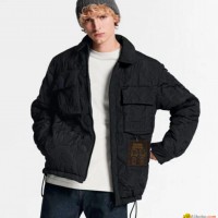 onogram light padded blouson      oat     en coat