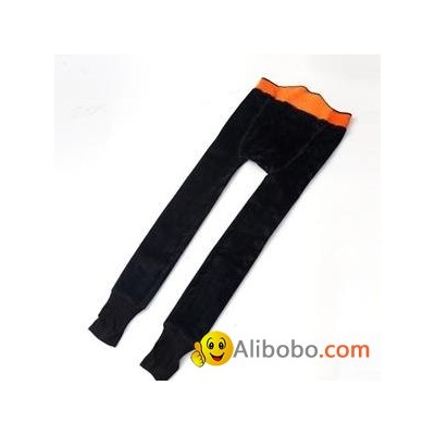 Women's purecolorthick stirrup leggings high waist slimming napped pants /tightspicture1